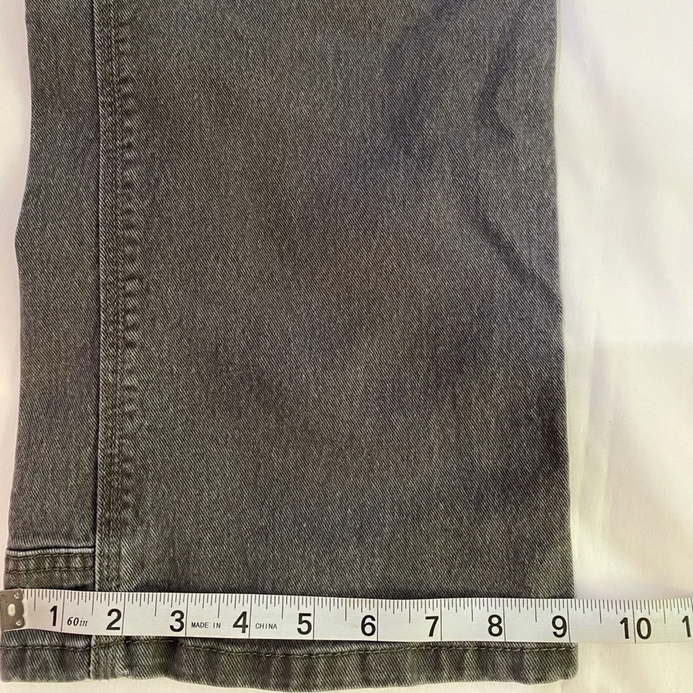 ARIAT REBAR M4 Gray Low-Rise Bootcut Cargo Work Jeans‎ SZ 35